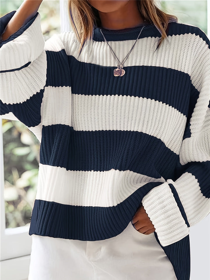 Mathilda | Striped Crew Neck Sweater