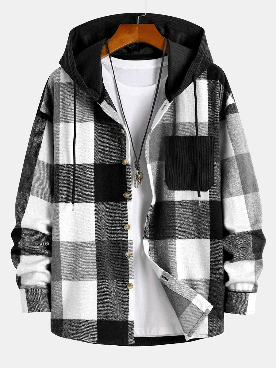 Allen | Plaid Shirt with Hood