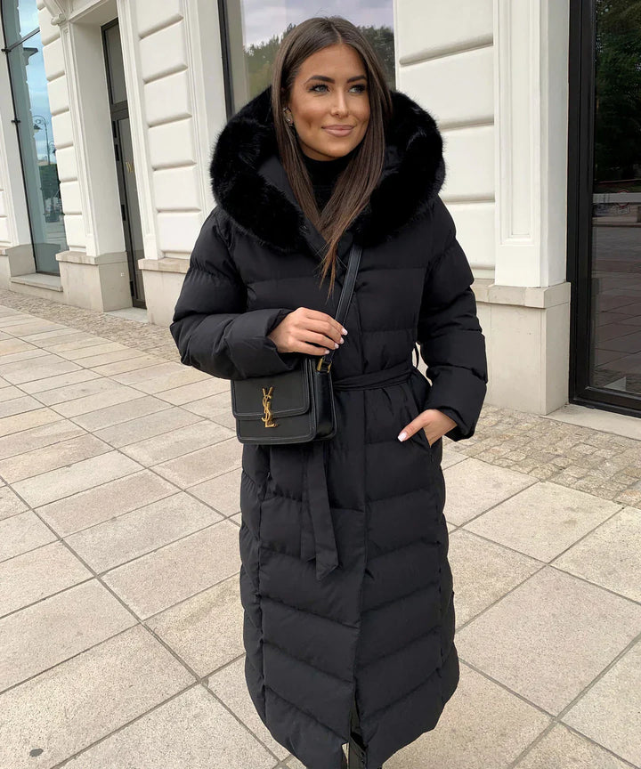 Analou | Maxi Winter Jacket with Fur Collar