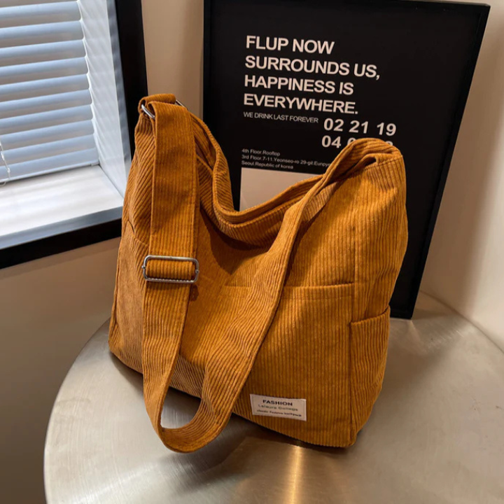 Nicole | Corduroy Bag with Multiple Compartments