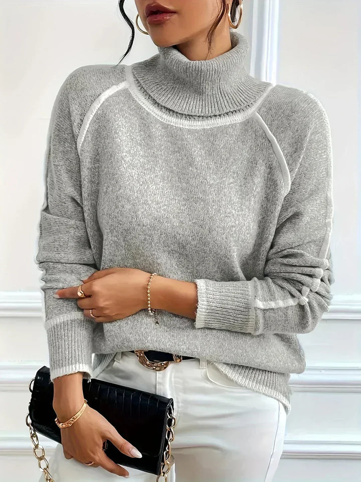 Jade | Soft Sweater with High Collar