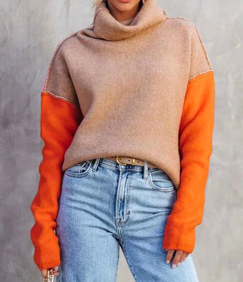 Nica | Elegant Color Block Sweater