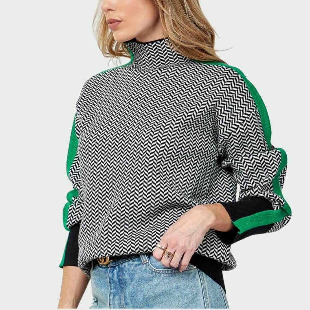 Bianca | Chic High-Neck Sweater