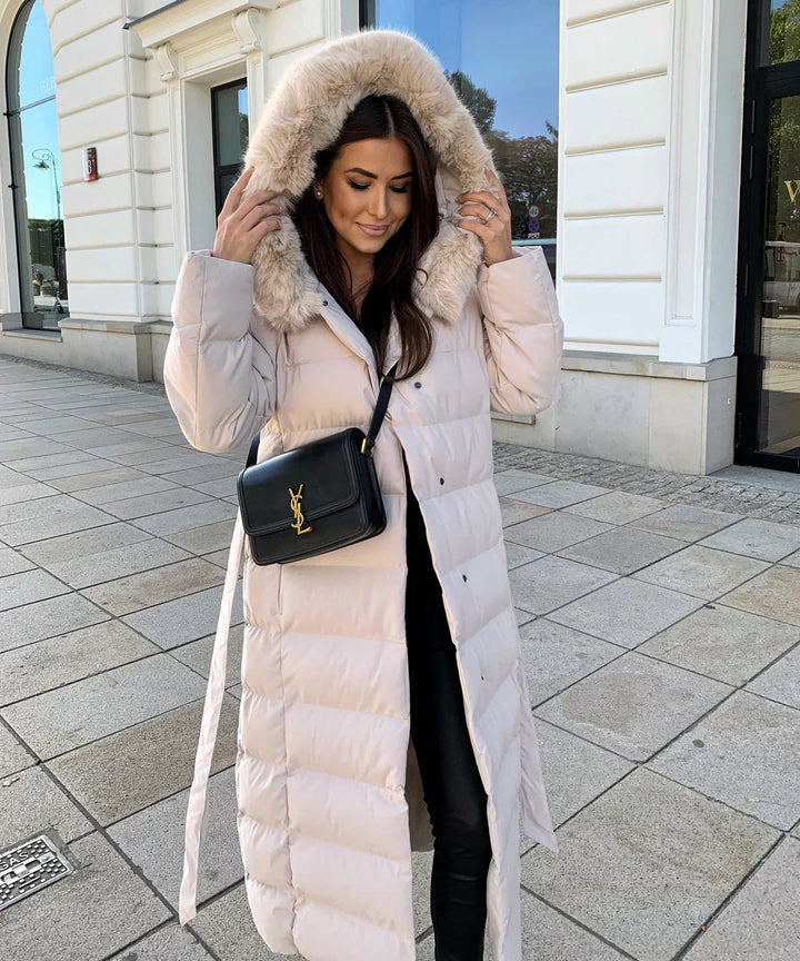 Analou | Maxi Winter Jacket with Fur Collar