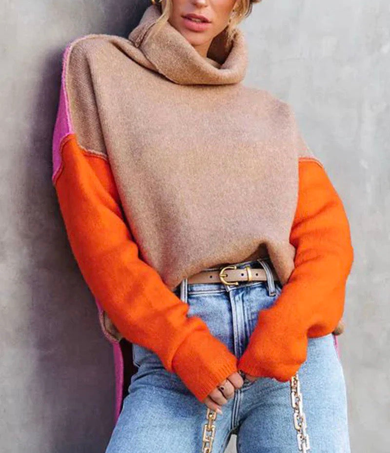 Nica | Elegant Color Block Sweater