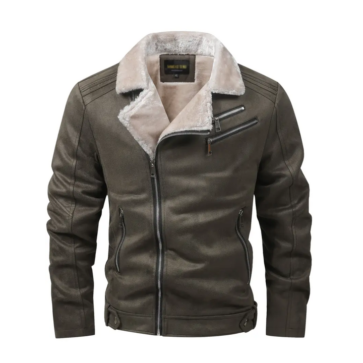 Jesse | Zayn Leather Winter Jacket