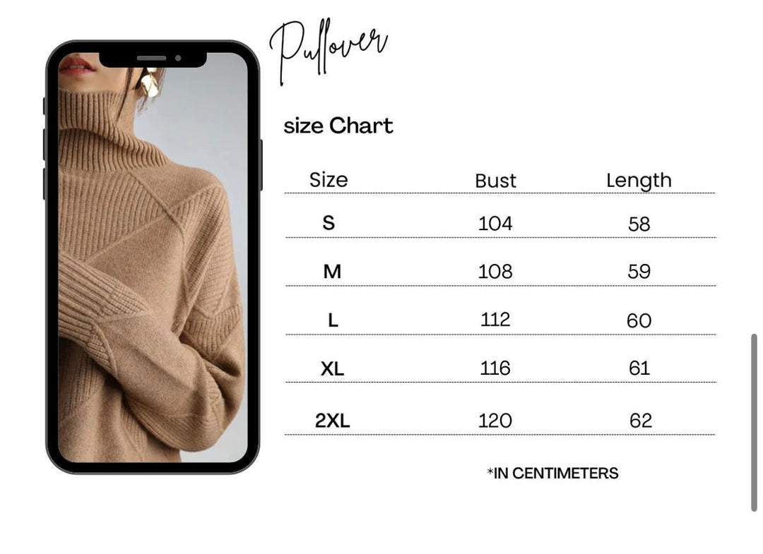 Sophia | Luxury Cashmere Turtleneck Sweater