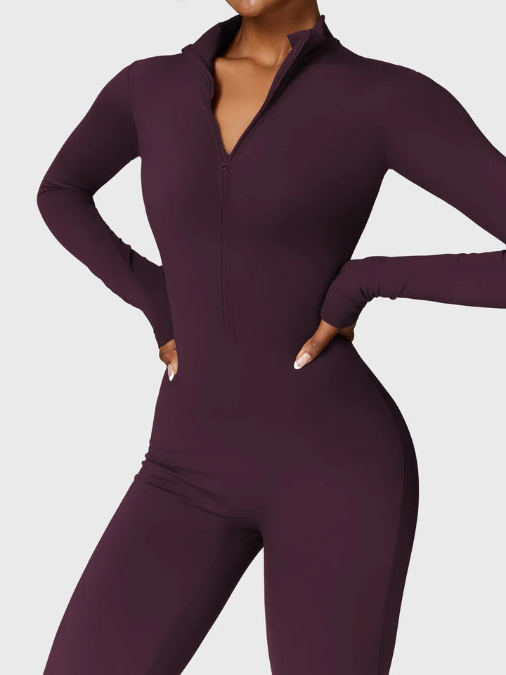 Jane |  Long Sleeve Fleece Jumpsuit