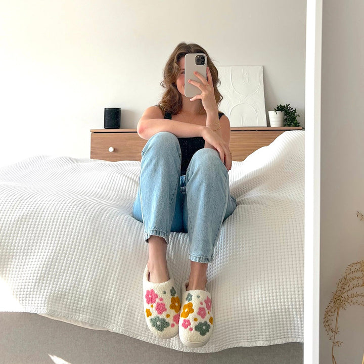 Marcella | Floral Slippers