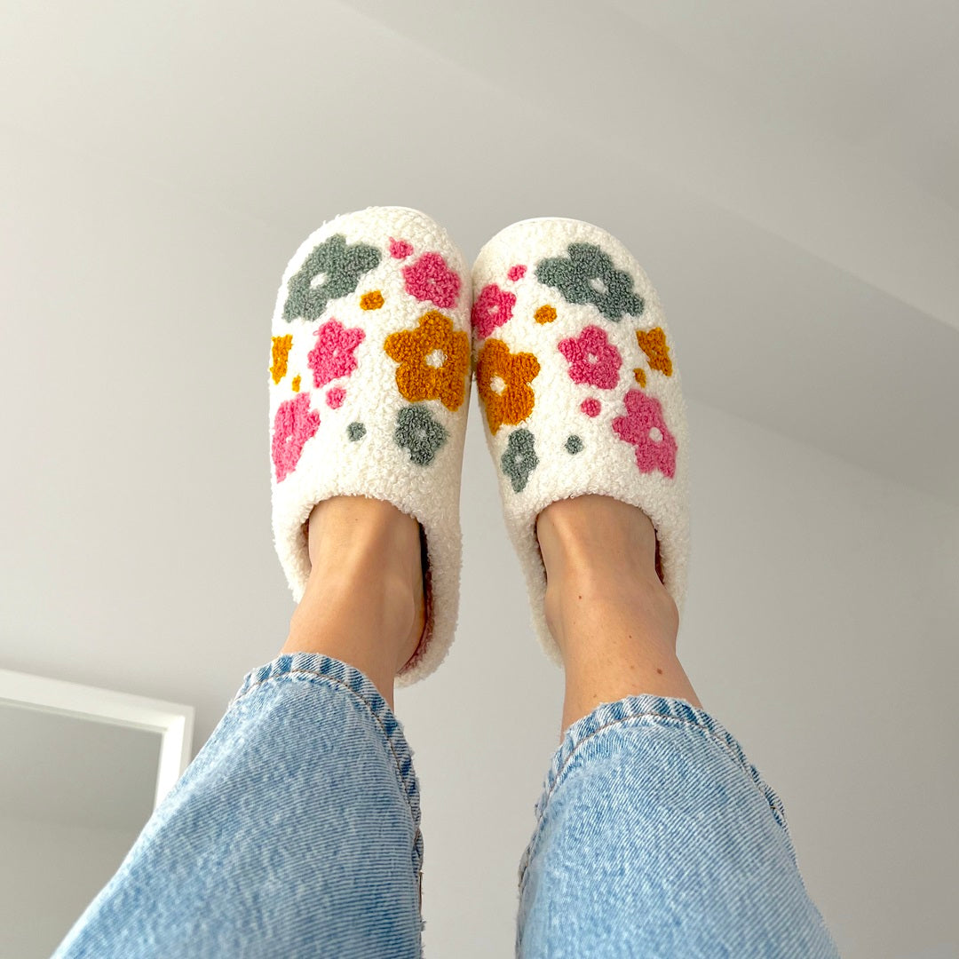 Marcella | Floral Slippers