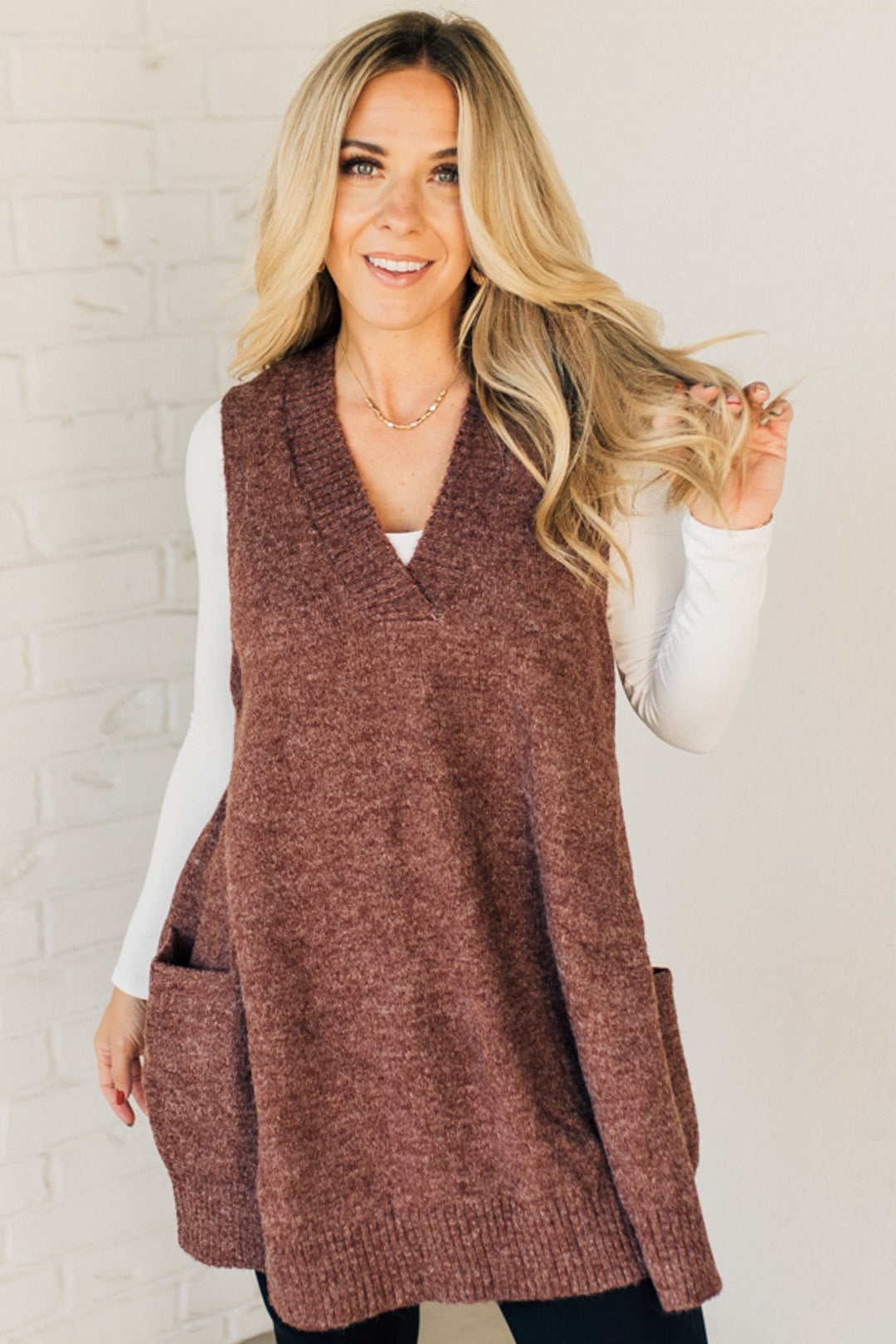 Kimberly | Long Sweater Vest