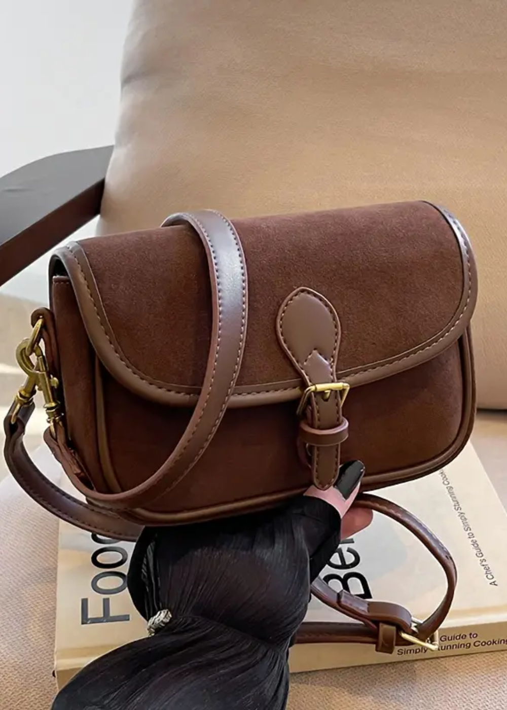 Colleen | Suede Crossbody Bag