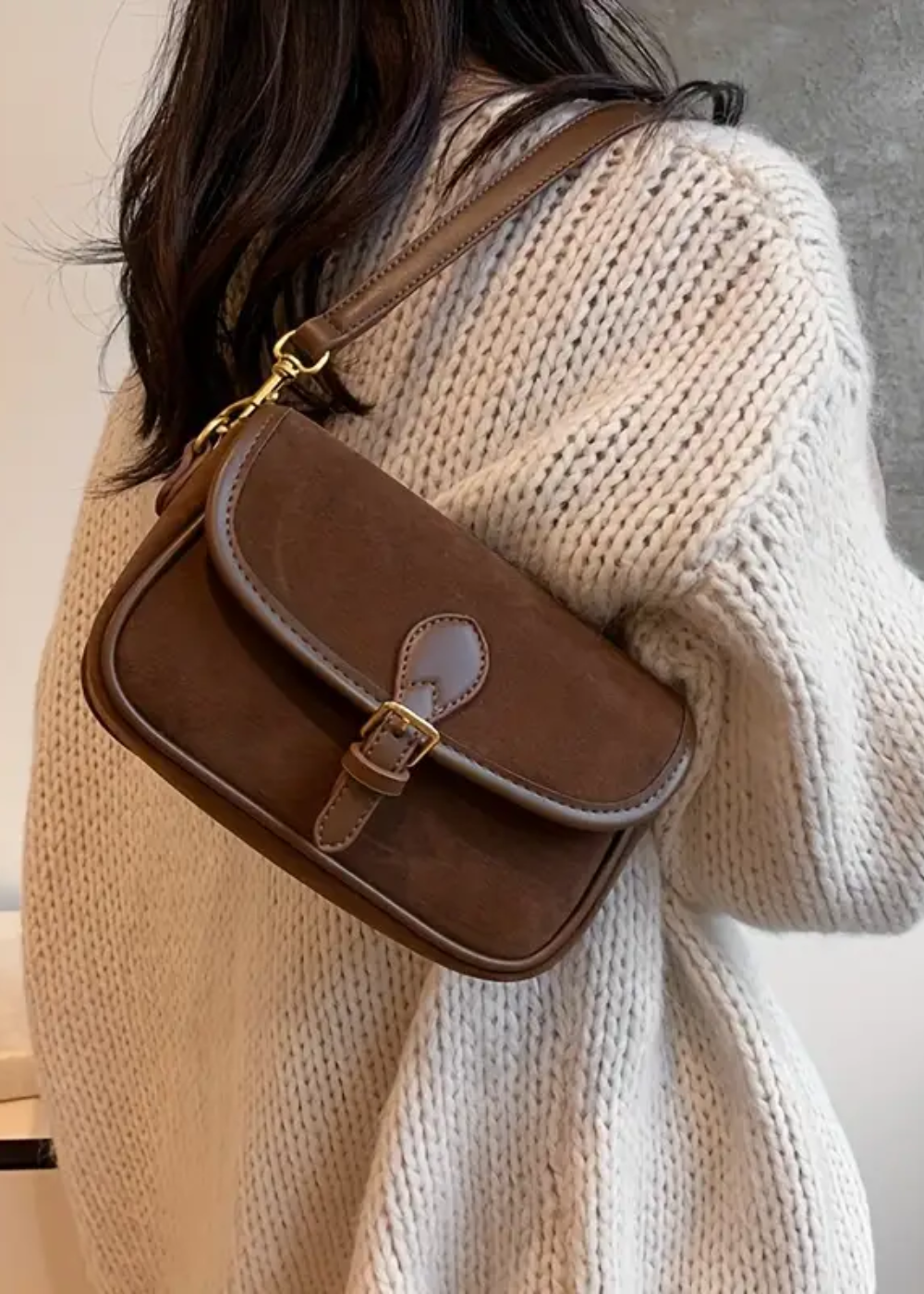 Colleen | Suede Crossbody Bag