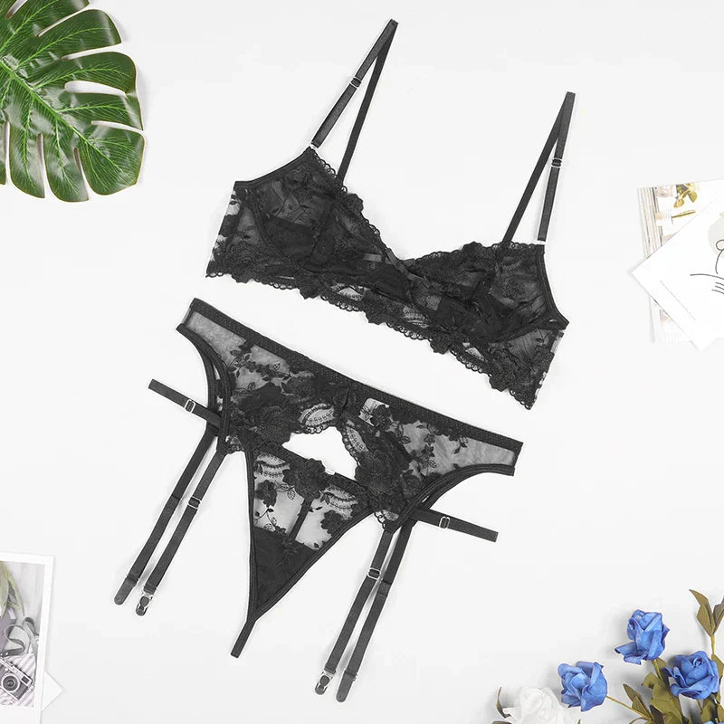 Mallory | 3-Piece French Lingerie Set