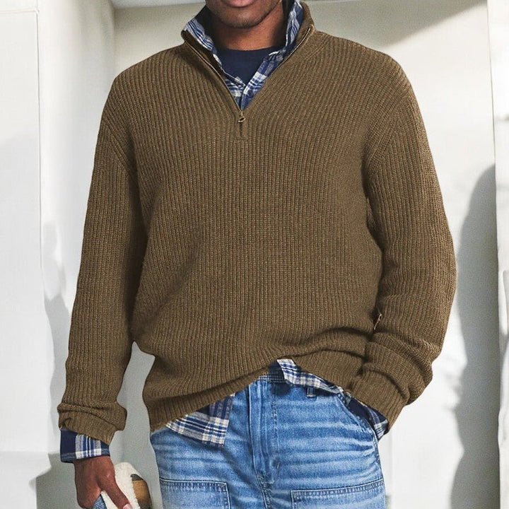 Carl | Half-Zip Collared Sweater