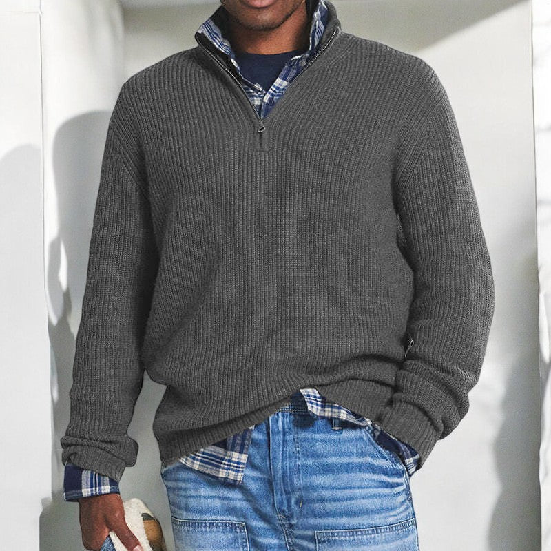 Carl | Half-Zip Collared Sweater