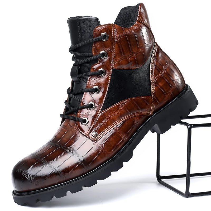 Oliver | Crocodile Leather Boots