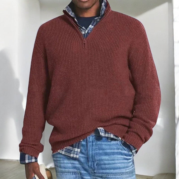 Carl | Half-Zip Collared Sweater