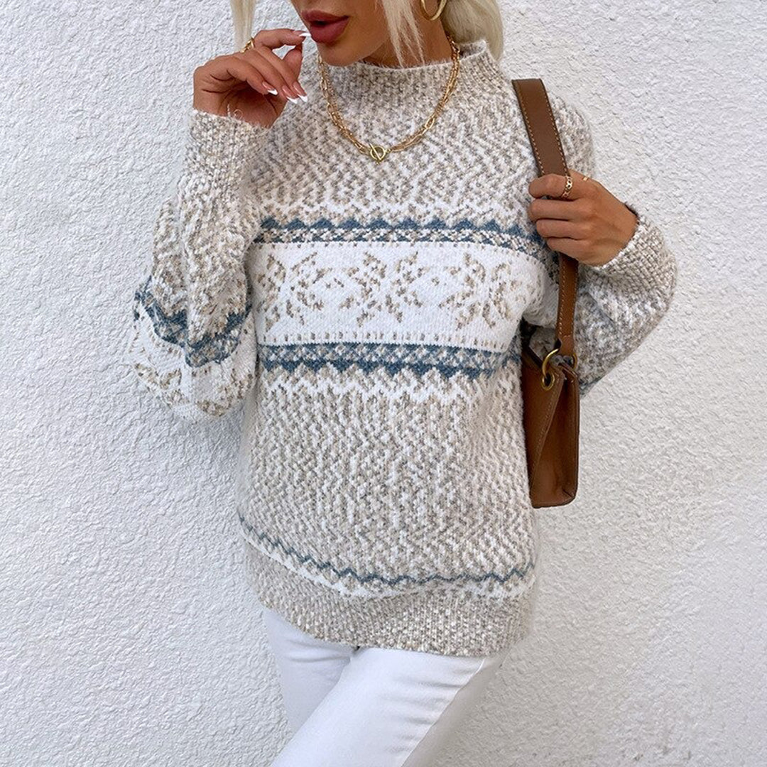 Kathleen | Retro Knitted Long Sleeve Sweater