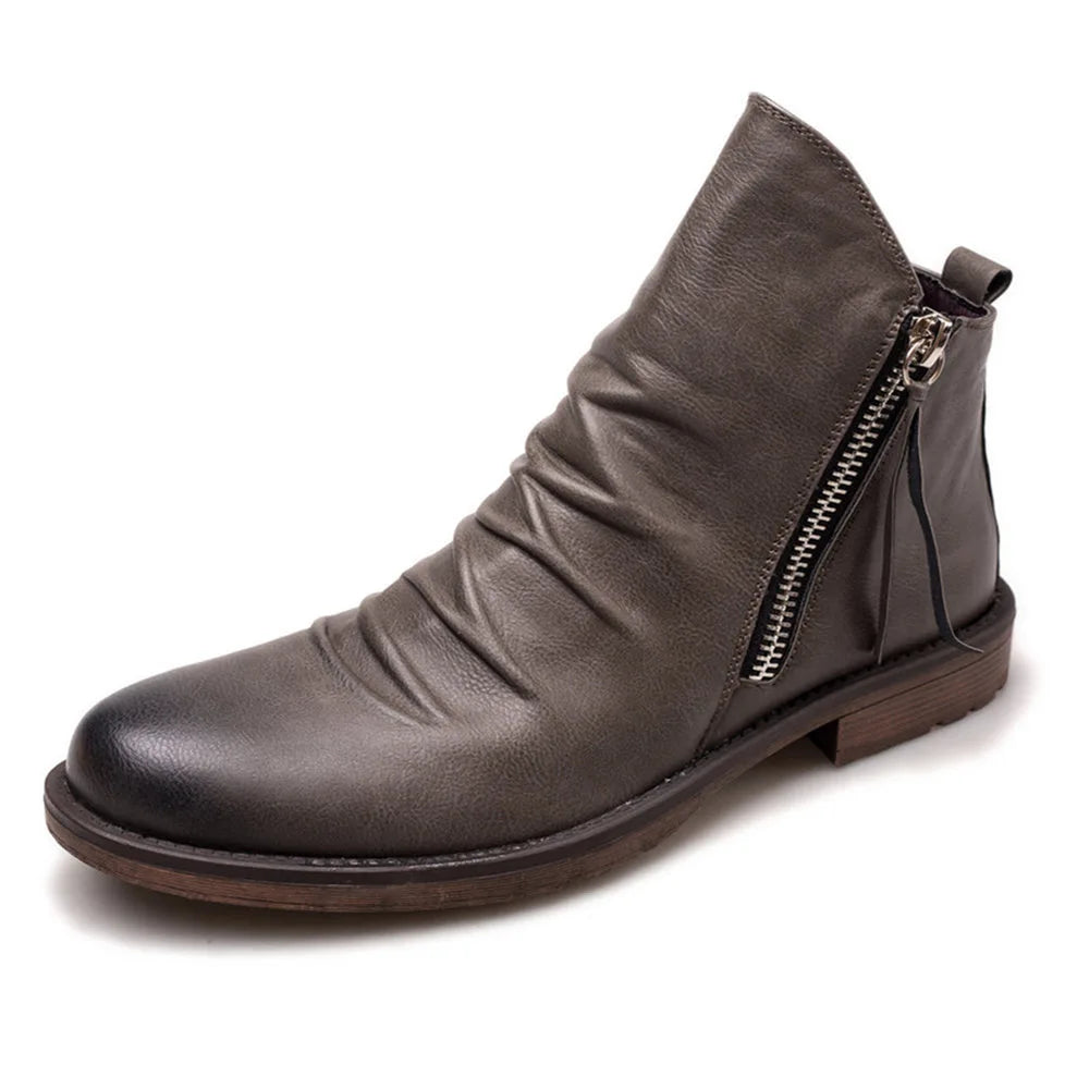 Gabriel | Leather Motorcycle Jacket Shoes