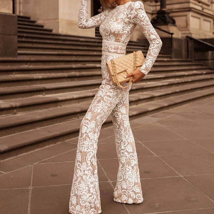 Maryann | Embroidered Lace Jumpsuit