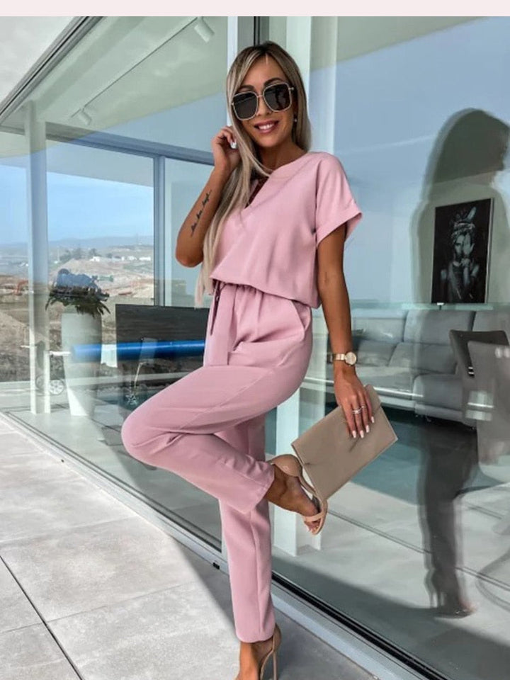 Denise | Elegant Jumpsuit Tops+Pants