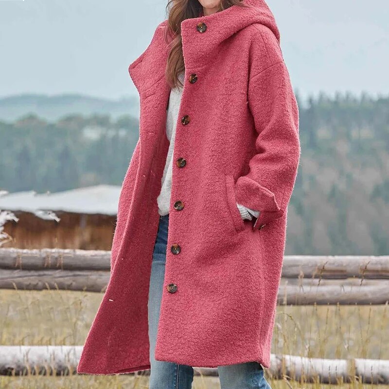 Honey | Winter Long Sleeve Wool Coat