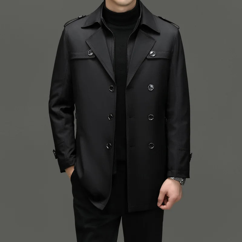 Patrick | Elegant Double-Breasted Overcoat