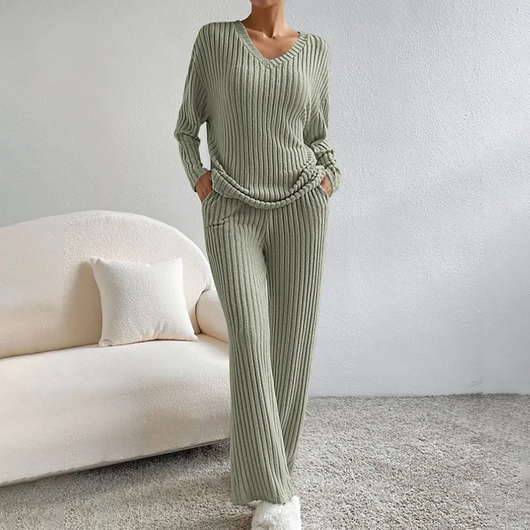 Caroline | Style & Comfort Knitted Set Tops + Pants