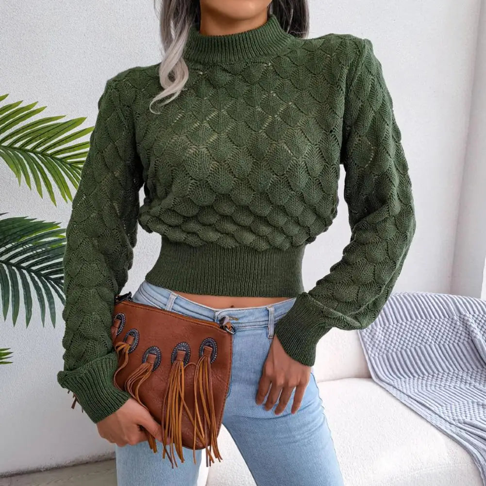 Susan | Solid Color Cropped Sweater