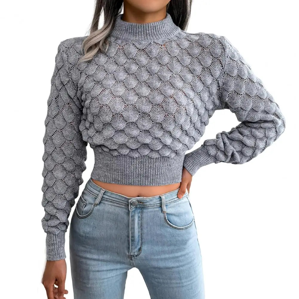 Susan | Solid Color Cropped Sweater