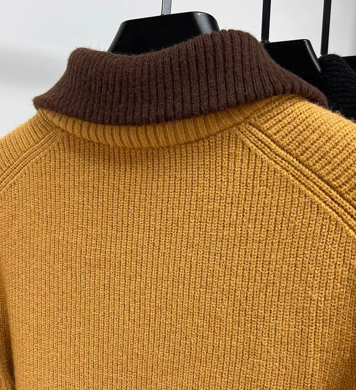 Phillip | Turtleneck Sweater with Ribbed Texture