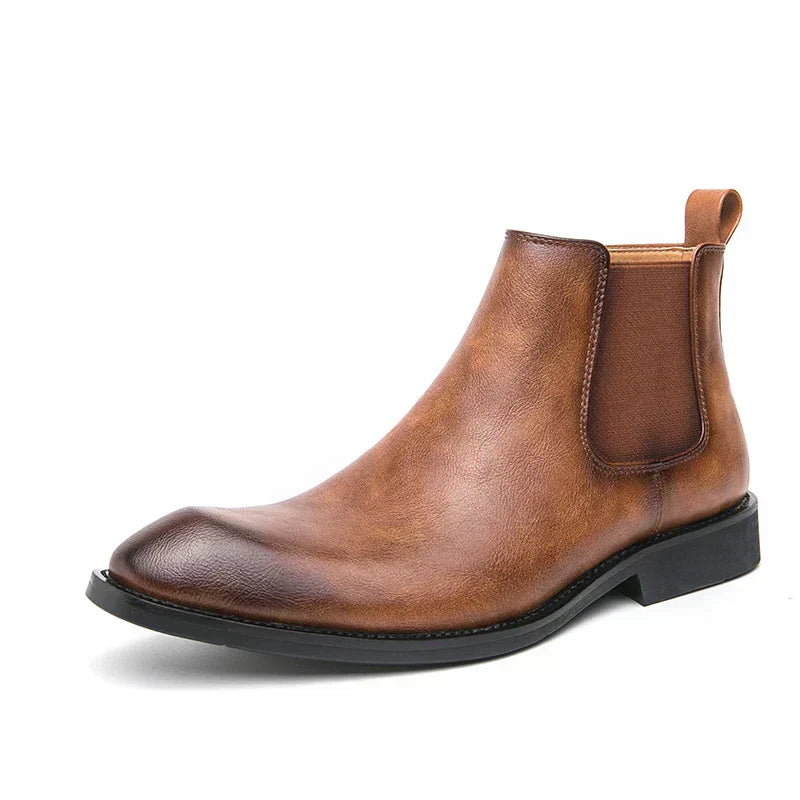 Chace | Leather Boots with Zipper