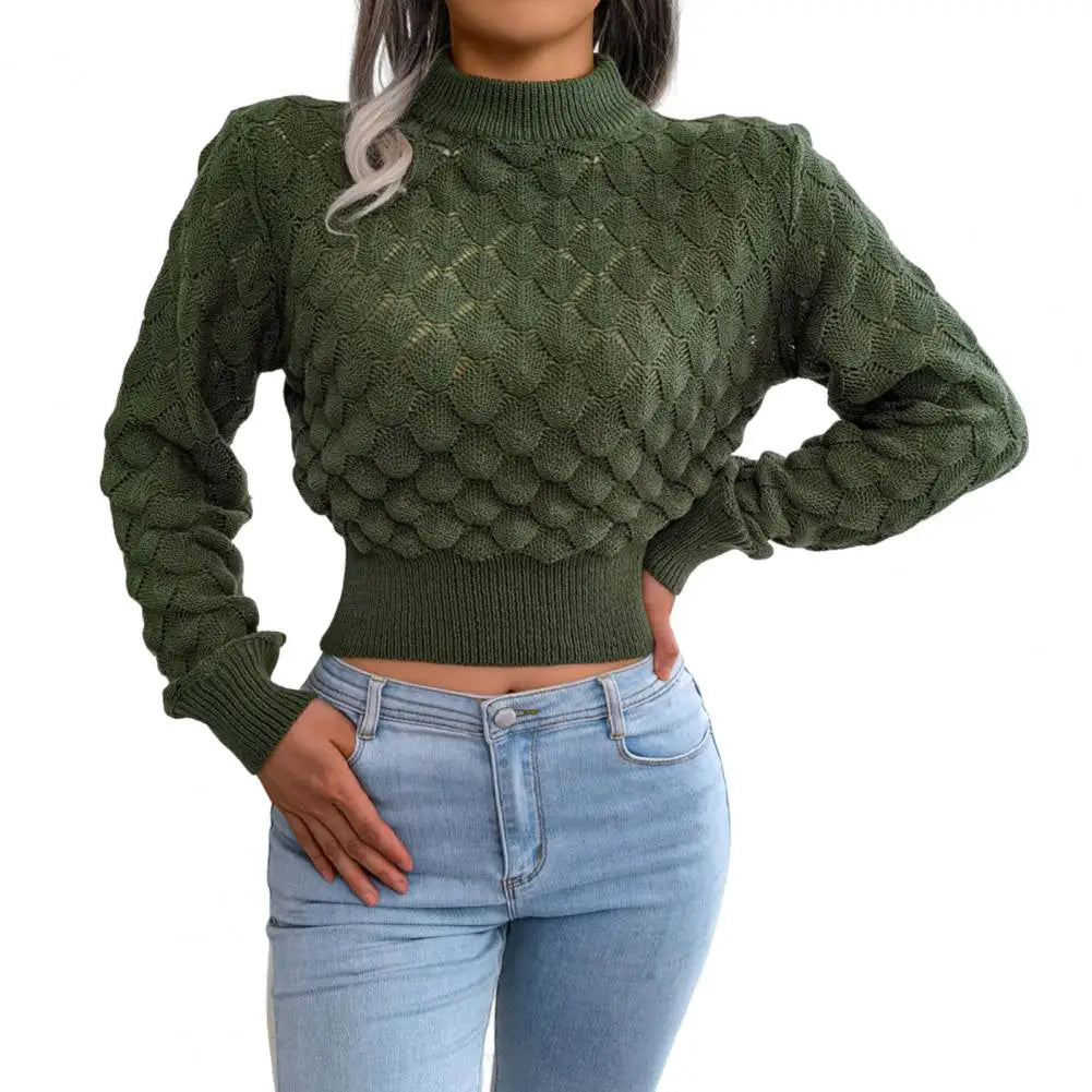 Susan | Solid Color Cropped Sweater