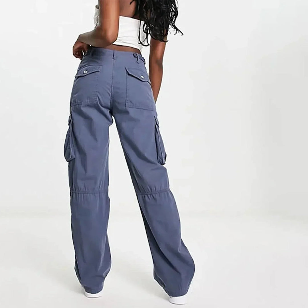 Milky | Adjustable Waist Cargo Pants