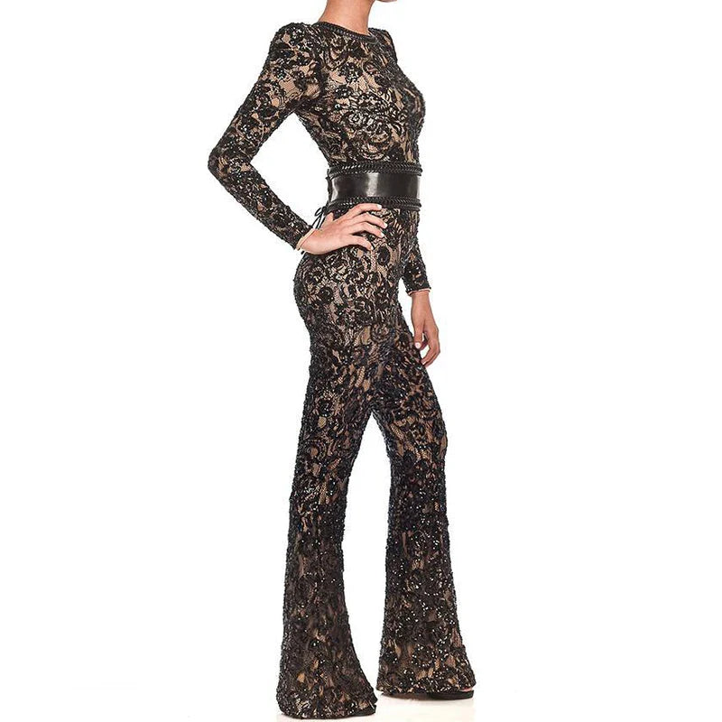 Maryann | Embroidered Lace Jumpsuit