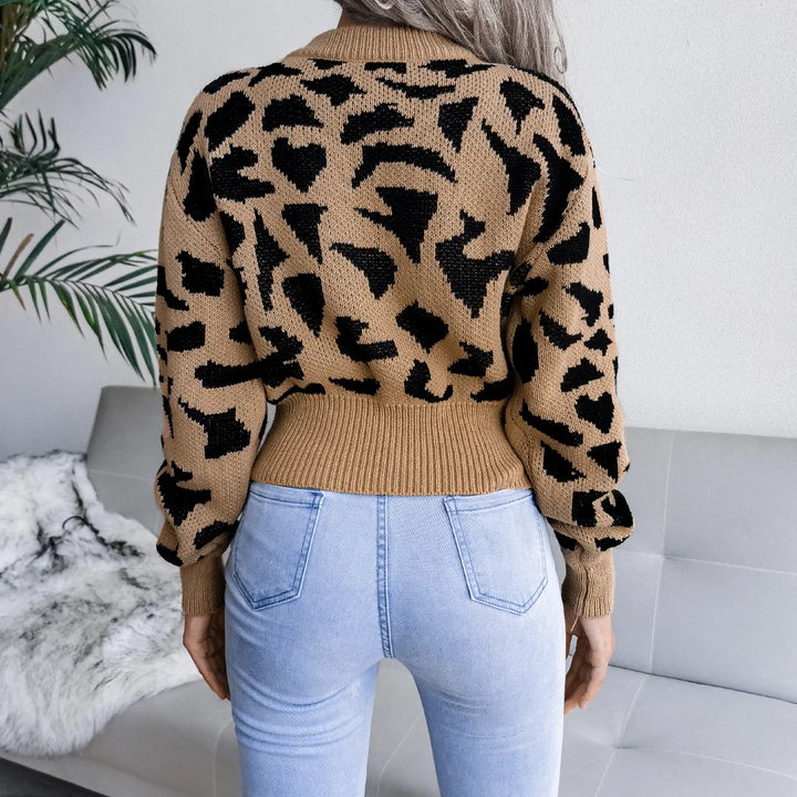 Sisa | Leopard Print Casual Sweater