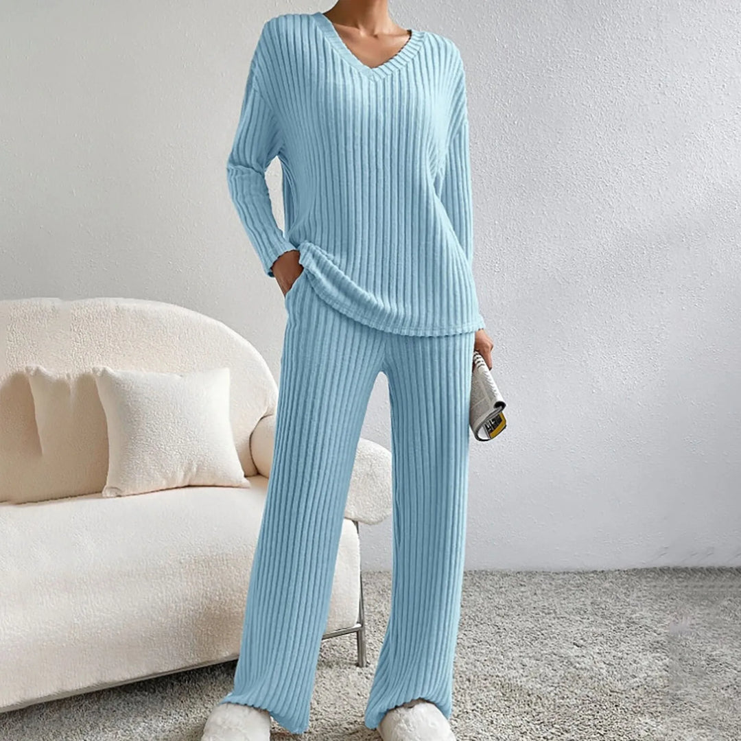 Caroline | Style & Comfort Knitted Set Tops + Pants