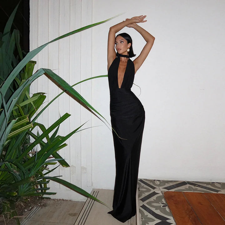 Amanda | Backless Long Dress