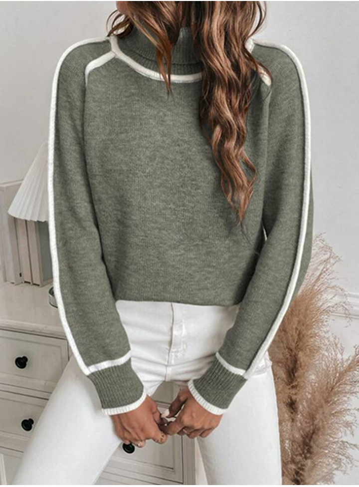 Jade | Soft Sweater with High Collar