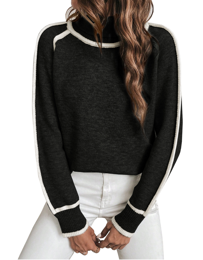 Jade | Soft Sweater with High Collar