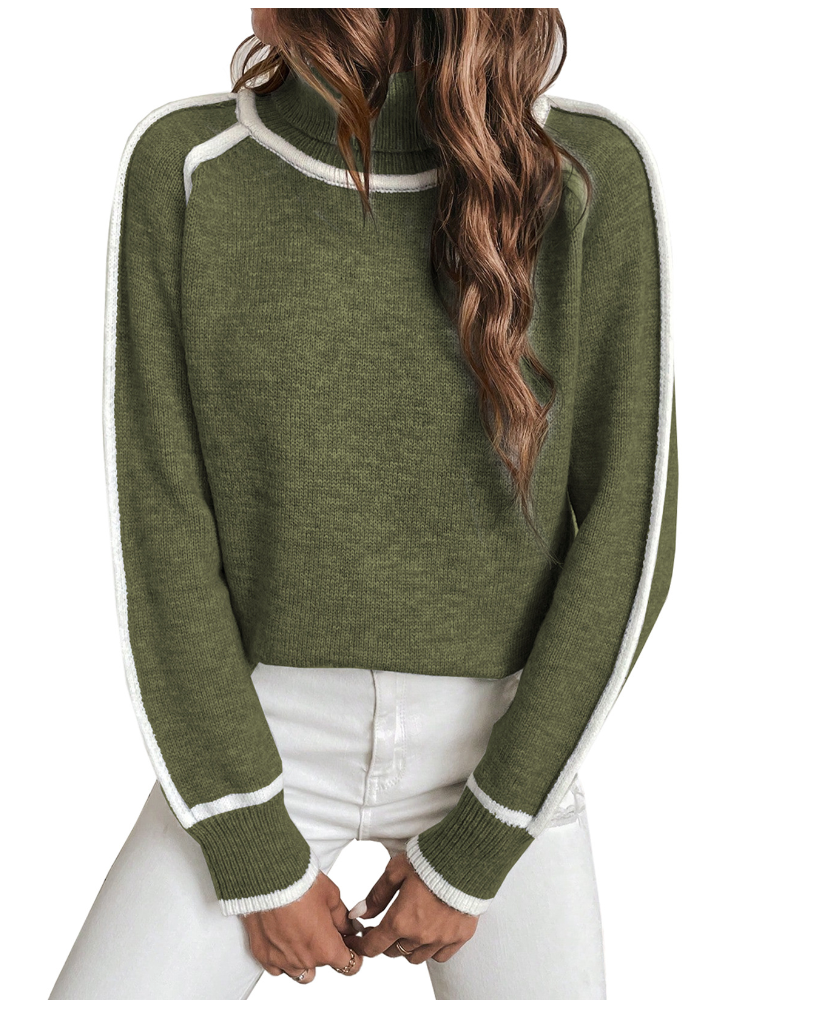 Jade | Soft Sweater with High Collar