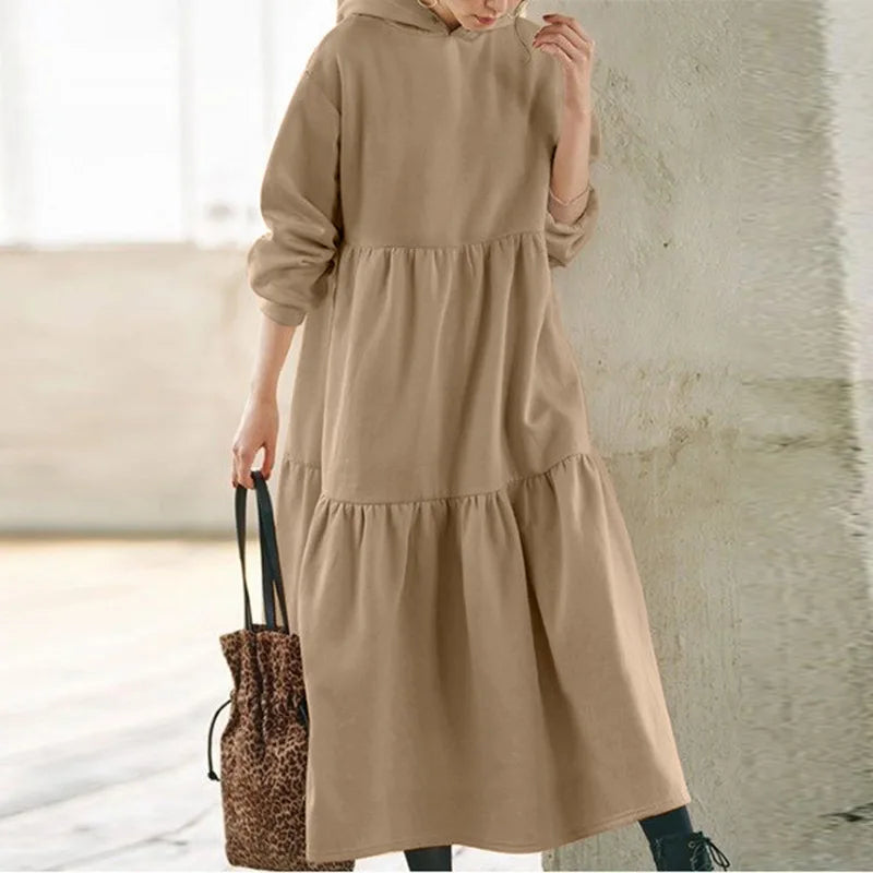 Nakisha | Long Sleeved Hoodie Dress