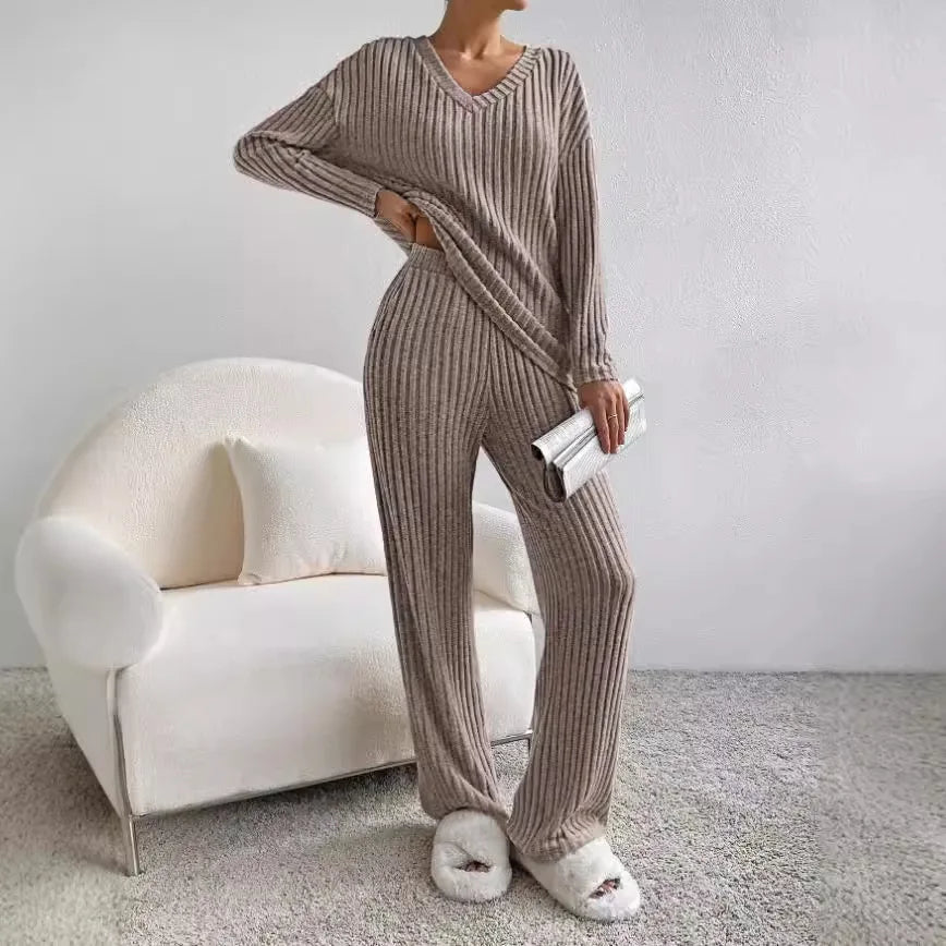 Caroline | Style & Comfort Knitted Set Tops + Pants