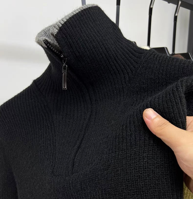 Phillip | Turtleneck Sweater with Ribbed Texture