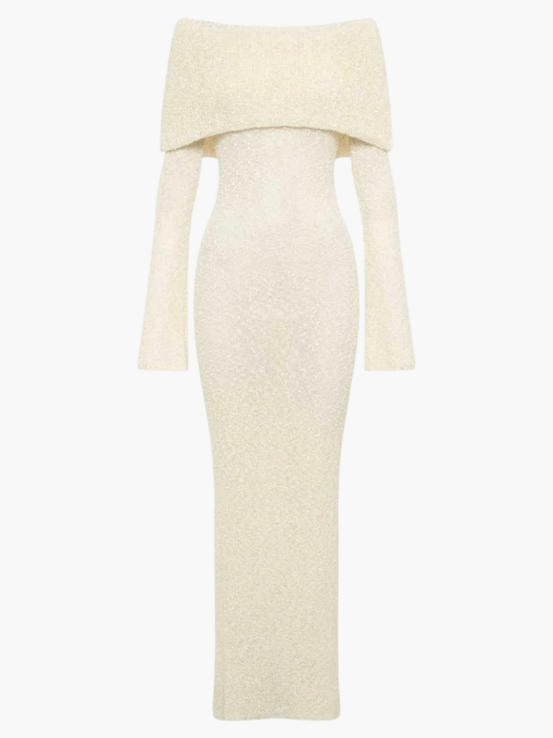 Maria | Ribbed Bouclé Dress