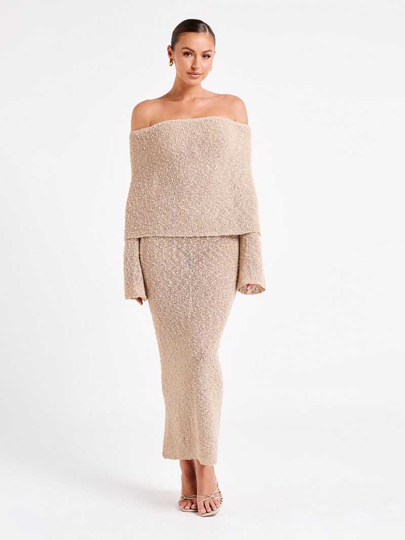 Maria | Ribbed Bouclé Dress