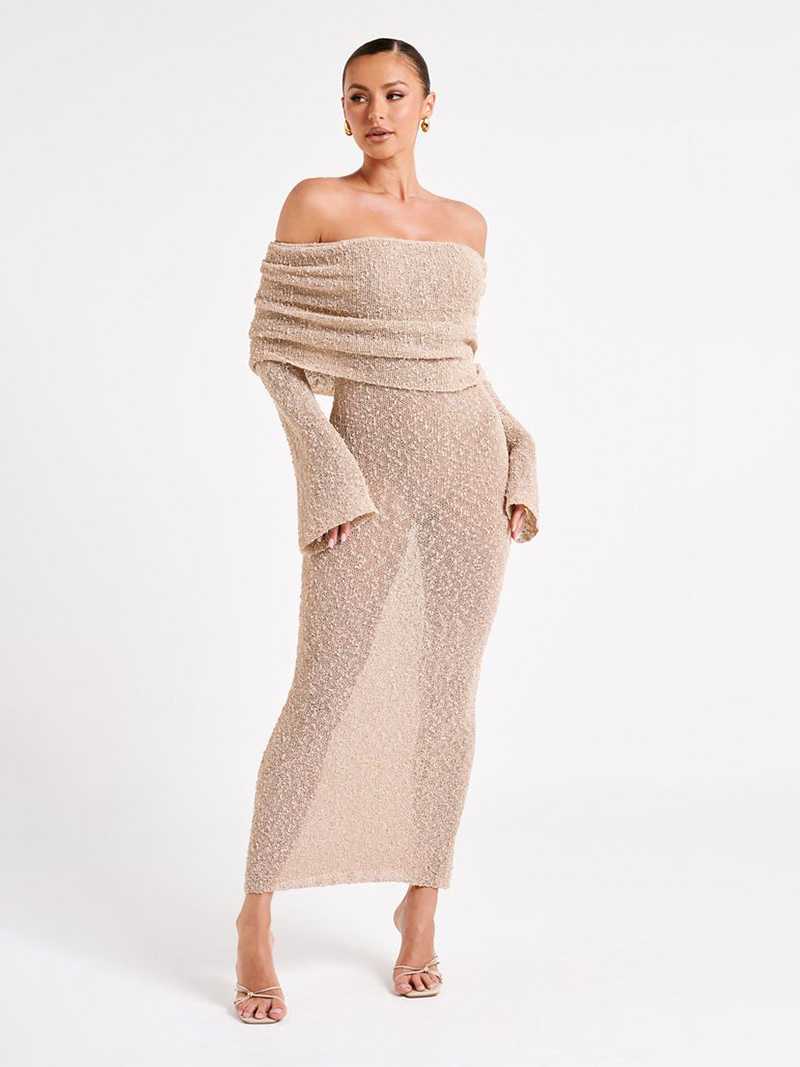 Maria | Ribbed Bouclé Dress