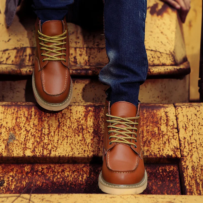 Dustin | Winter Leather Boots