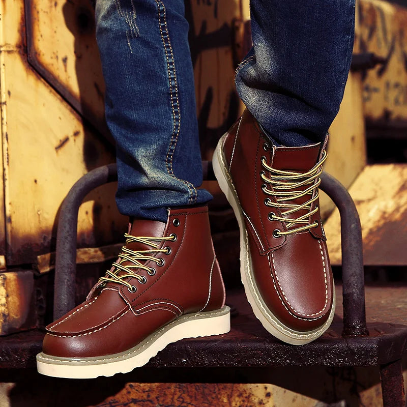 Dustin | Winter Leather Boots